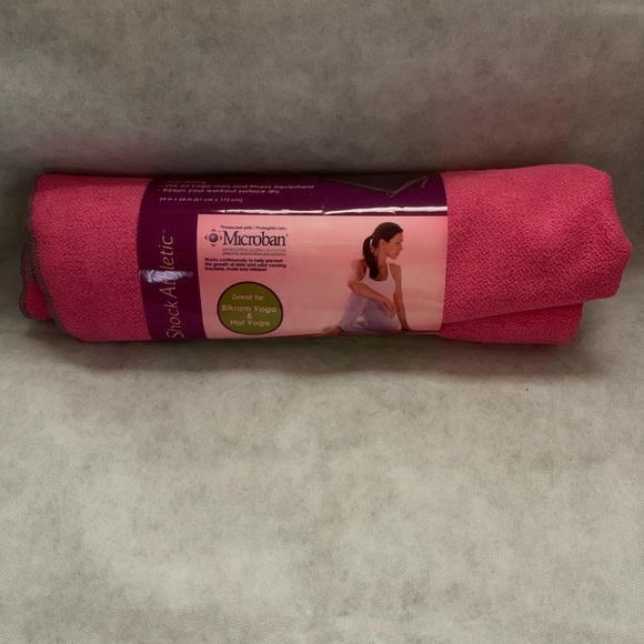 Venture Accessories - NWT Microban Pink Yoga Towel Mat